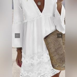 White Eyelet Dress